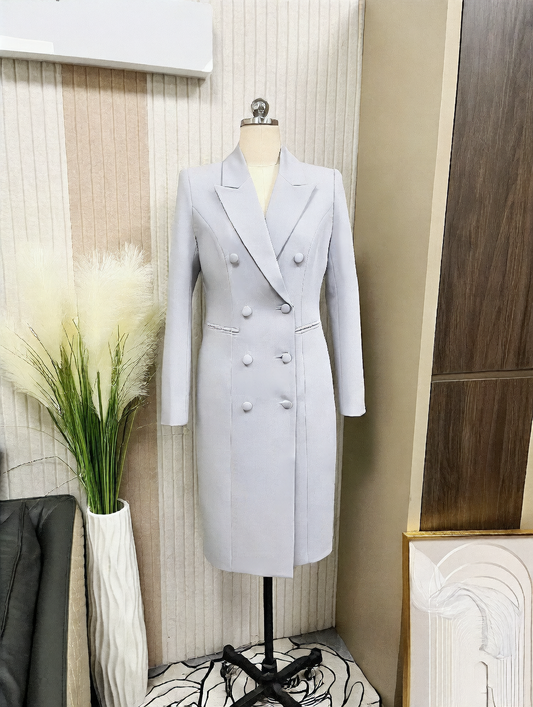 Pleated collar dress